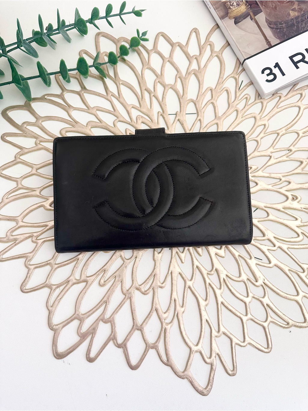 Chanel Leather Card Holder Wallet